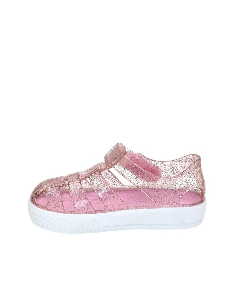 Elite Glitz Jelly Shoes in Pink