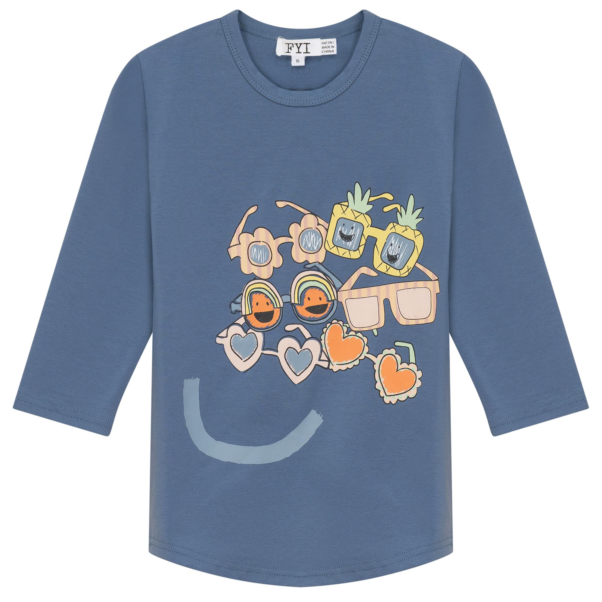 Smiley Sunglasses Print Tshirt