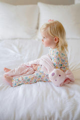 Pink Mini-Stripe Dog Lovey Blanket