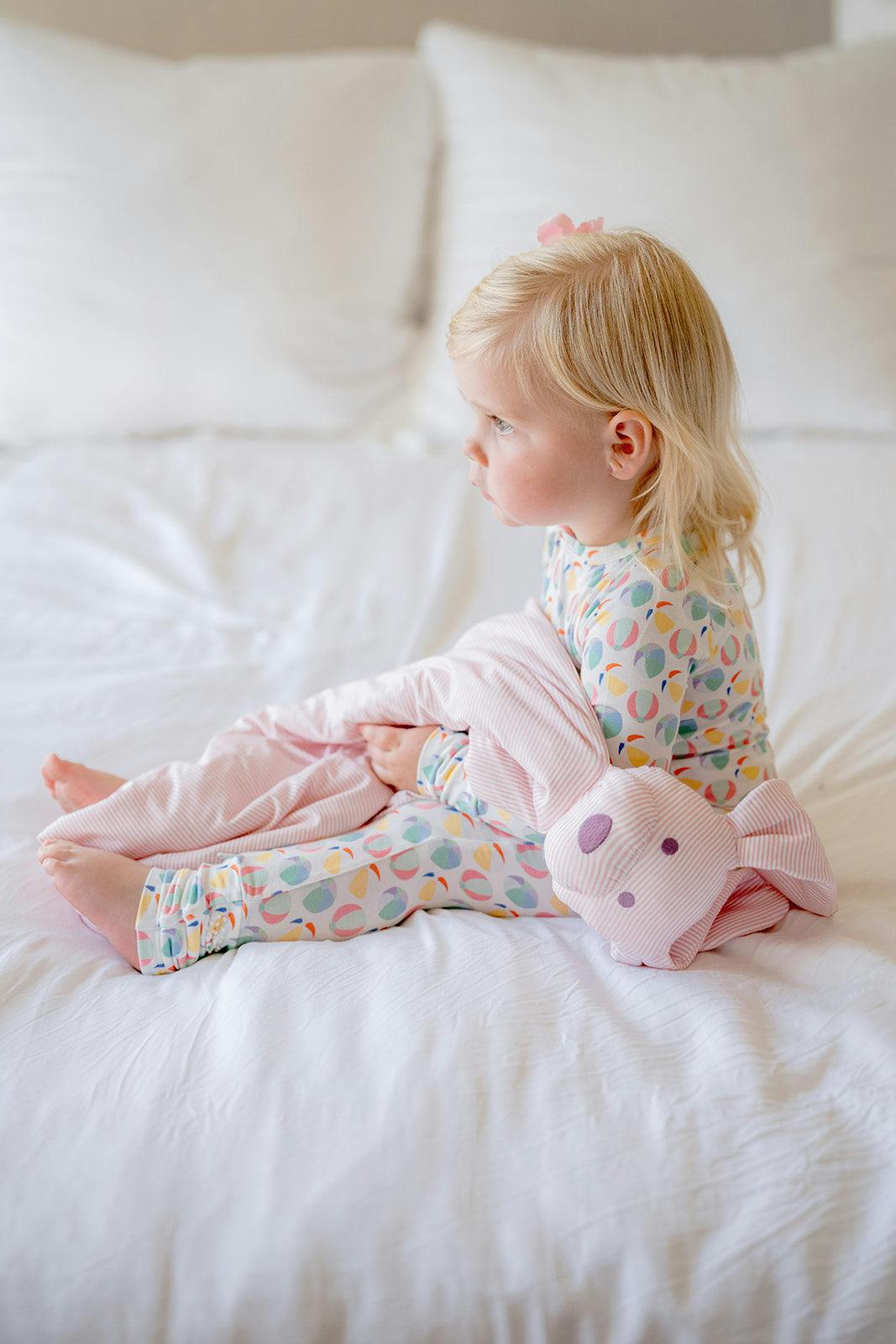 Pink Mini-Stripe Dog Lovey Blanket