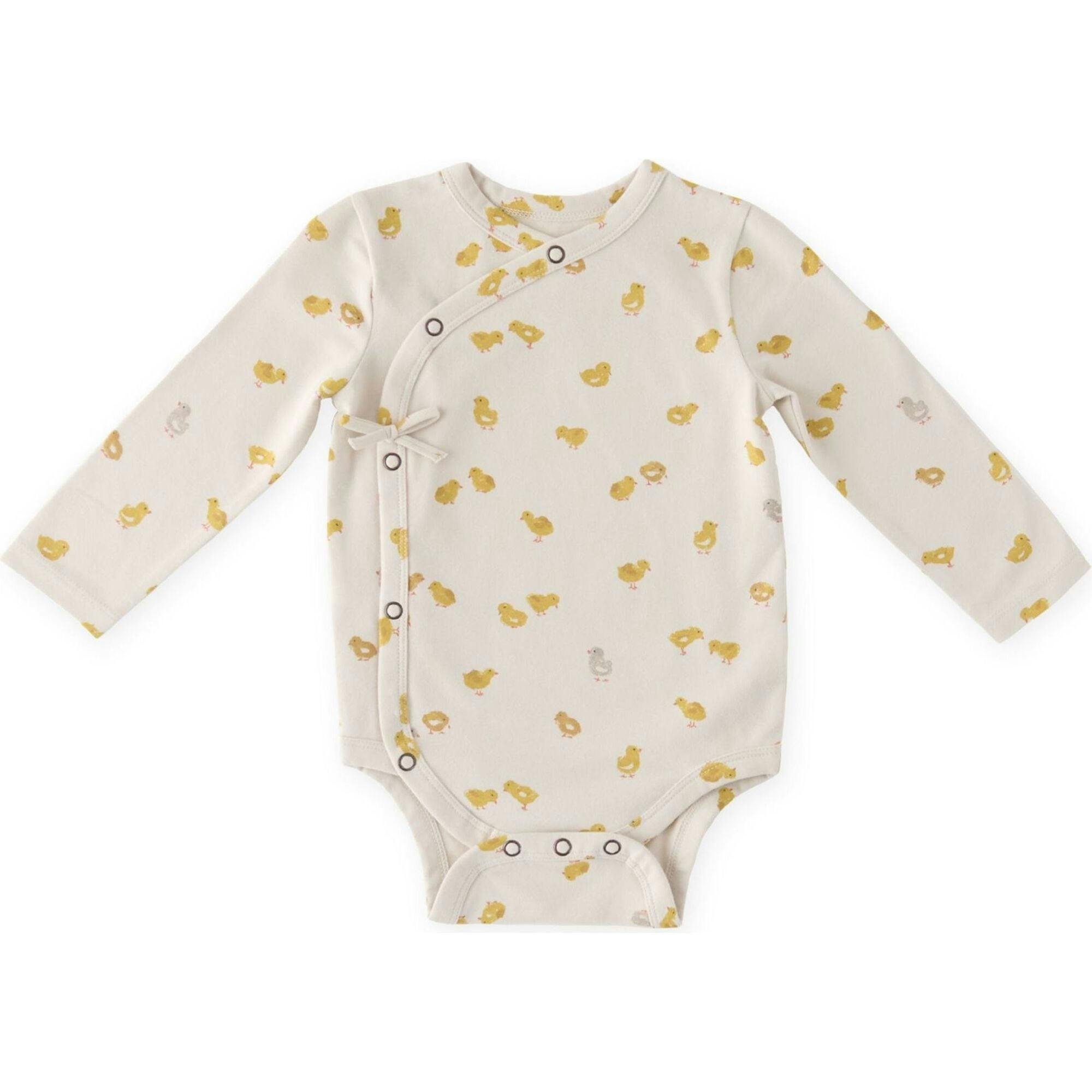 The Littles Long Sleeve Kimono One-Piece, Yellow