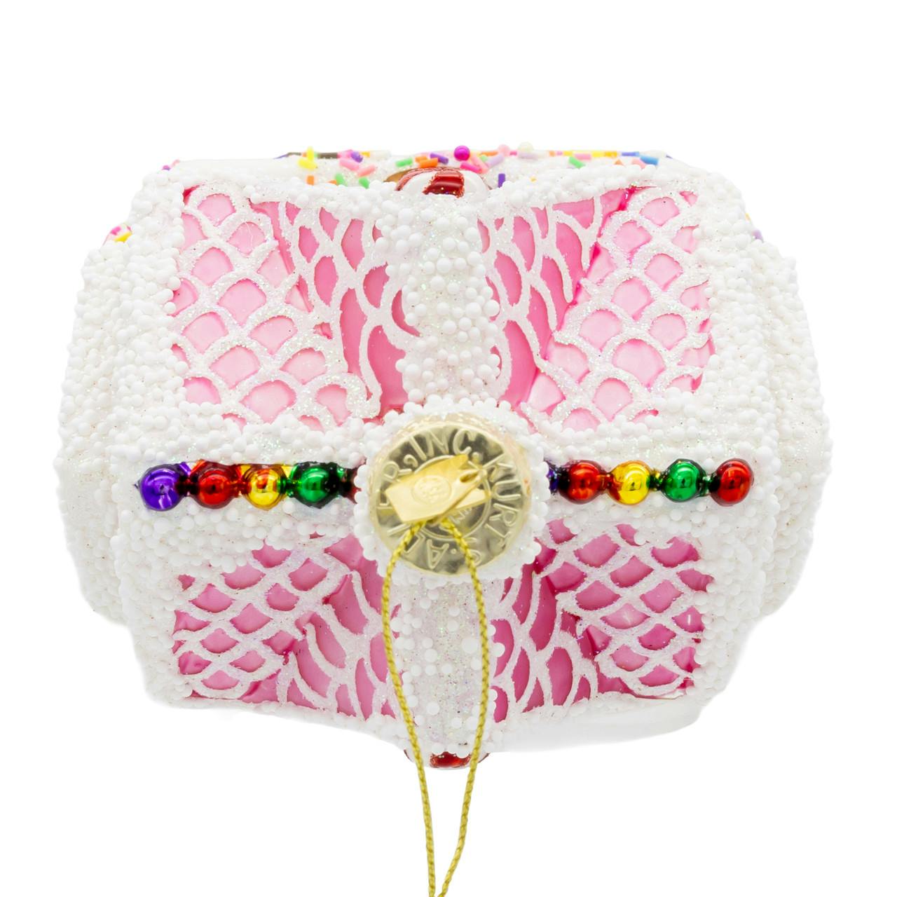 Kurt Adler Bellissimo Glass Gingerbread House Ornament