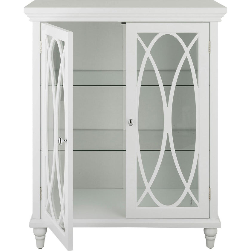 Florence 2 Door Wooden Floor Cabinet with Adjustable Shelves