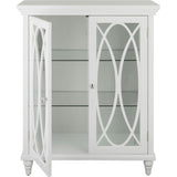 Florence 2 Door Wooden Floor Cabinet with Adjustable Shelves