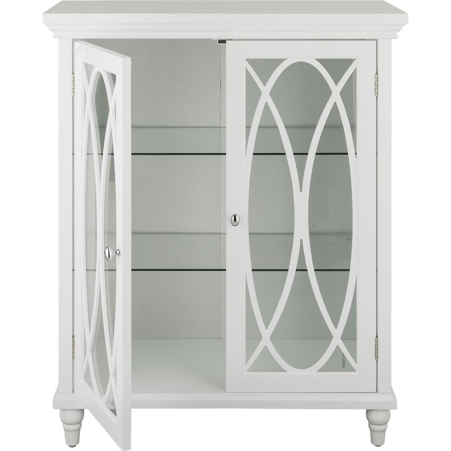 Florence 2 Door Wooden Floor Cabinet with Adjustable Shelves