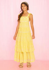 Kaia Lace Embroidered Maxi Dress
