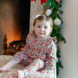 Evelyn Girls' Romper - Floral Noel