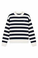 Tiegan Navy & White Stripe Sweater