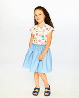 Bi-Material Dress