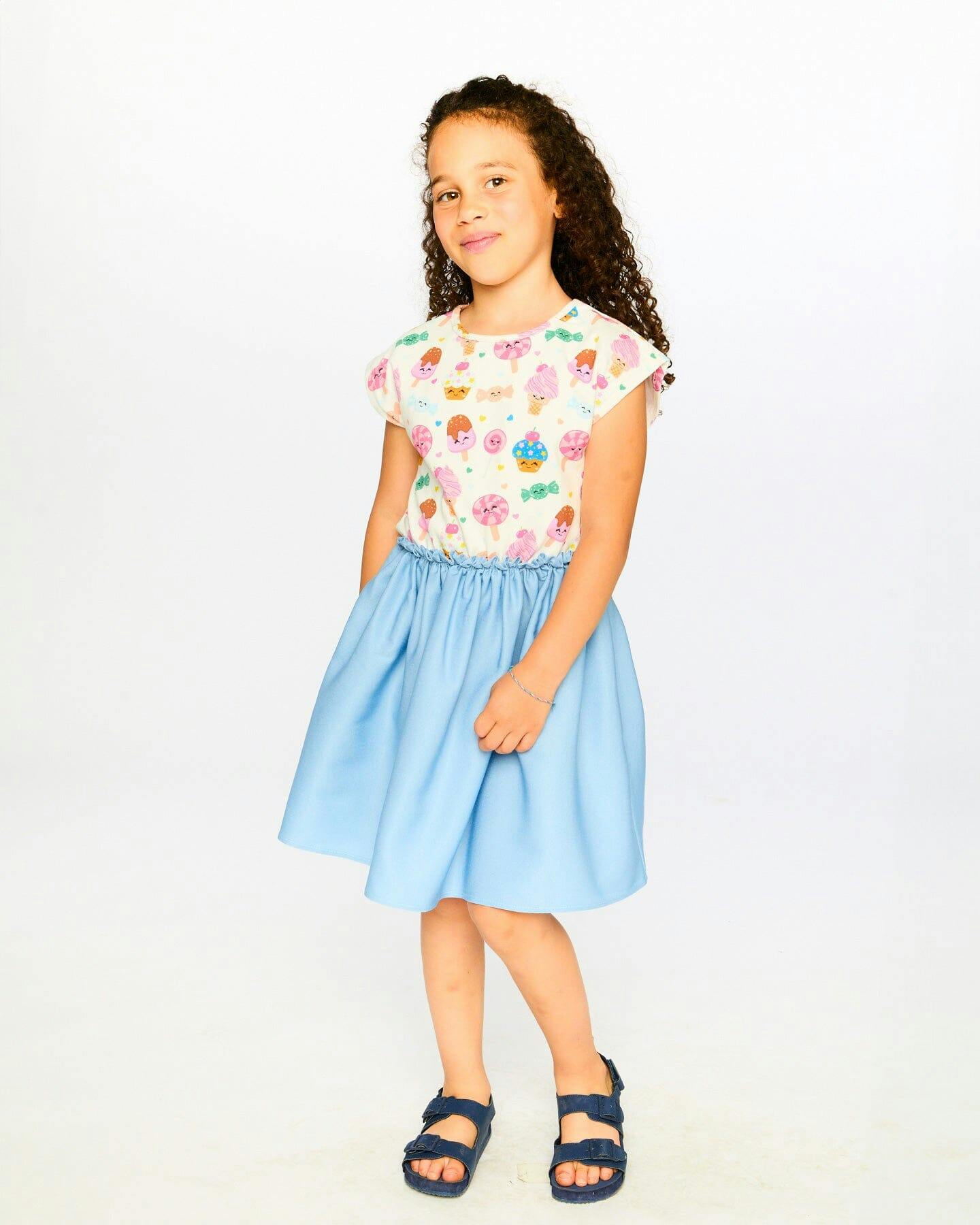 Bi-Material Dress