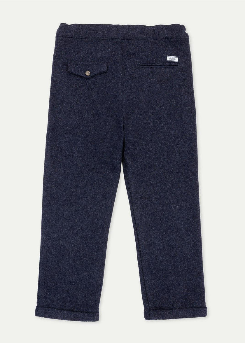 The Navy Flannel Jogger Trousers