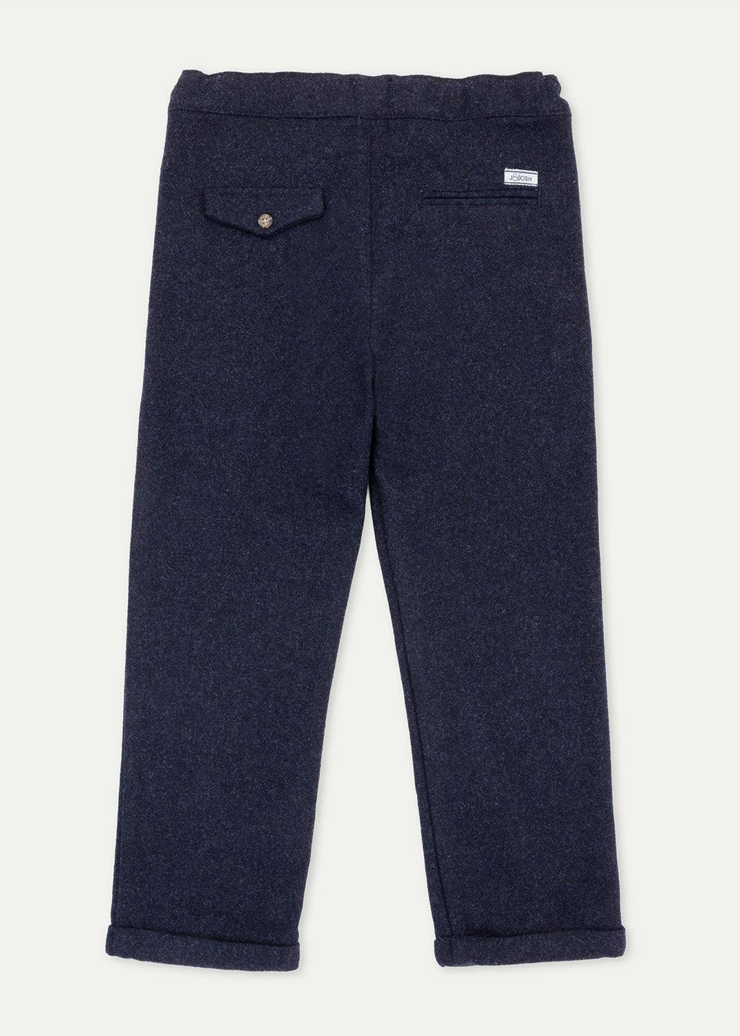 The Navy Flannel Jogger Trousers
