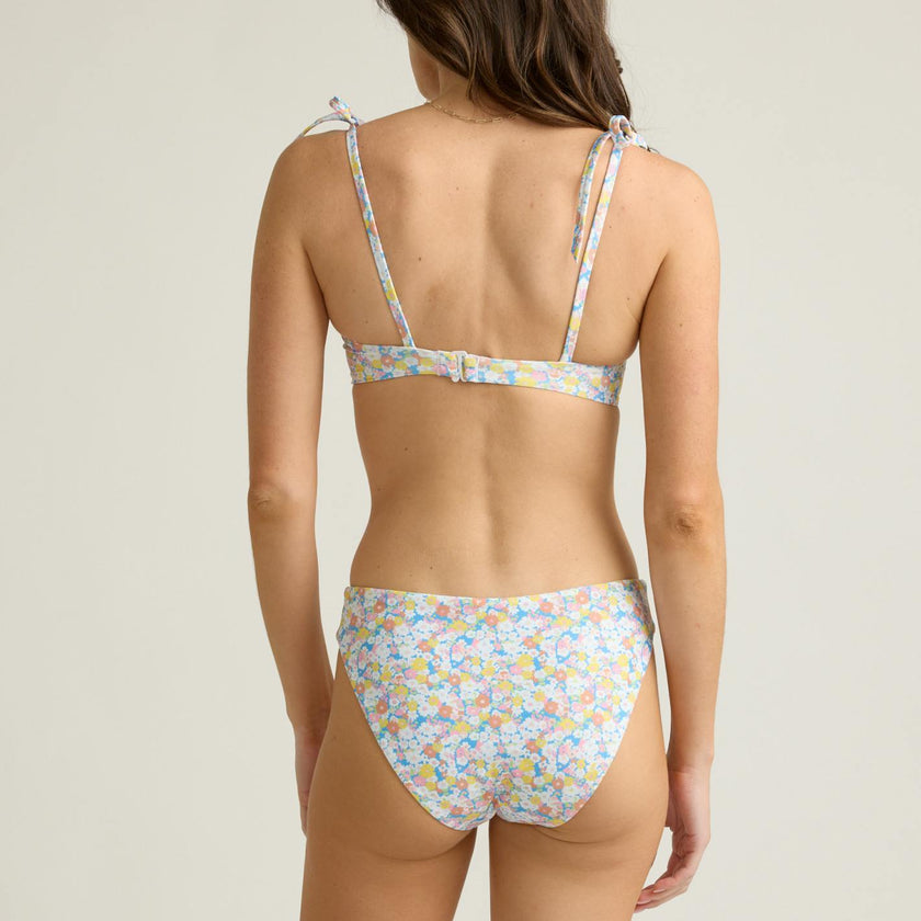 women's jasmine blossom mid rise bikini bottom