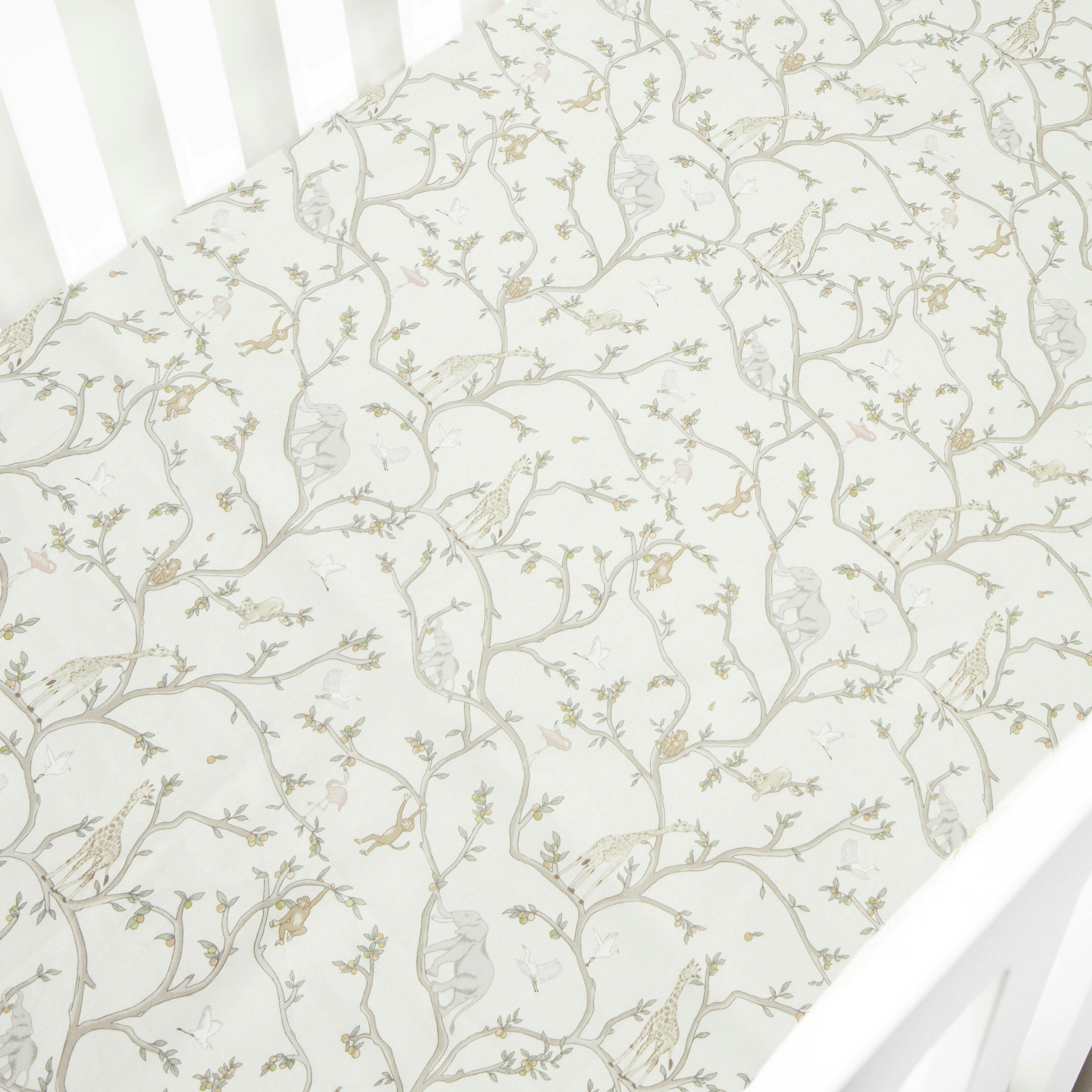 Animal Parade Crib Sheet