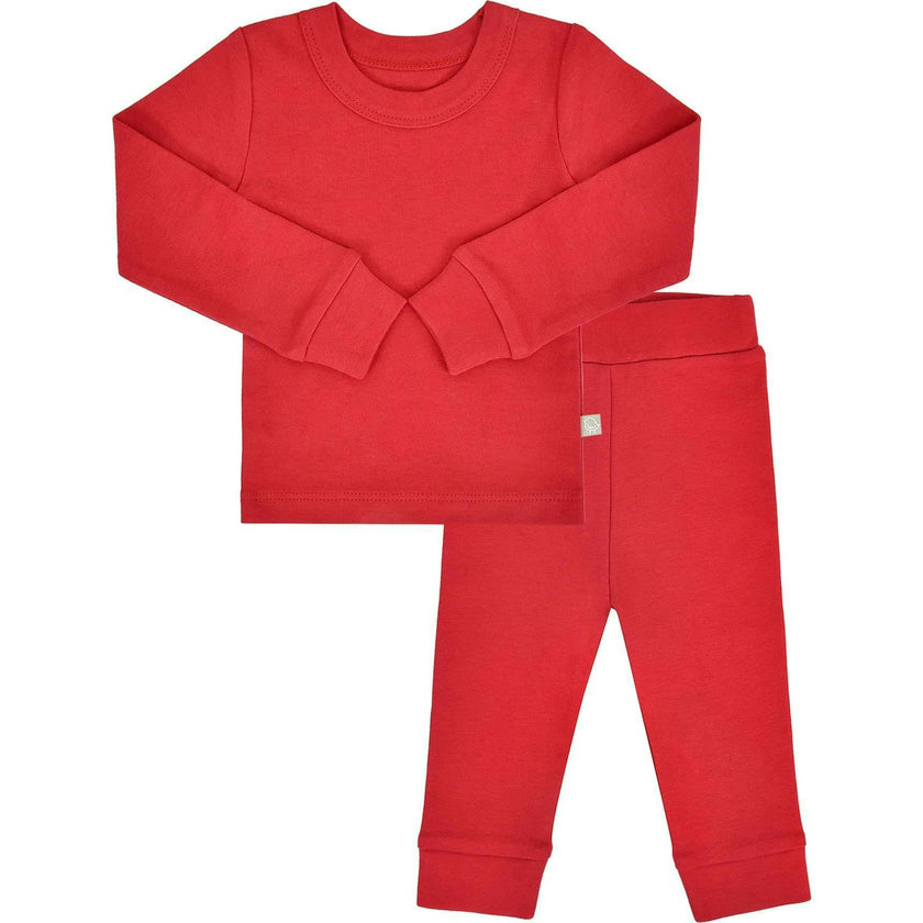baby pajamas | scarlet red