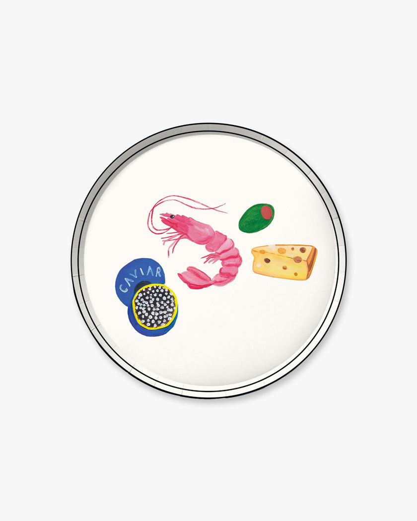 Girl Dinner Appetizer Plate Set - Multi