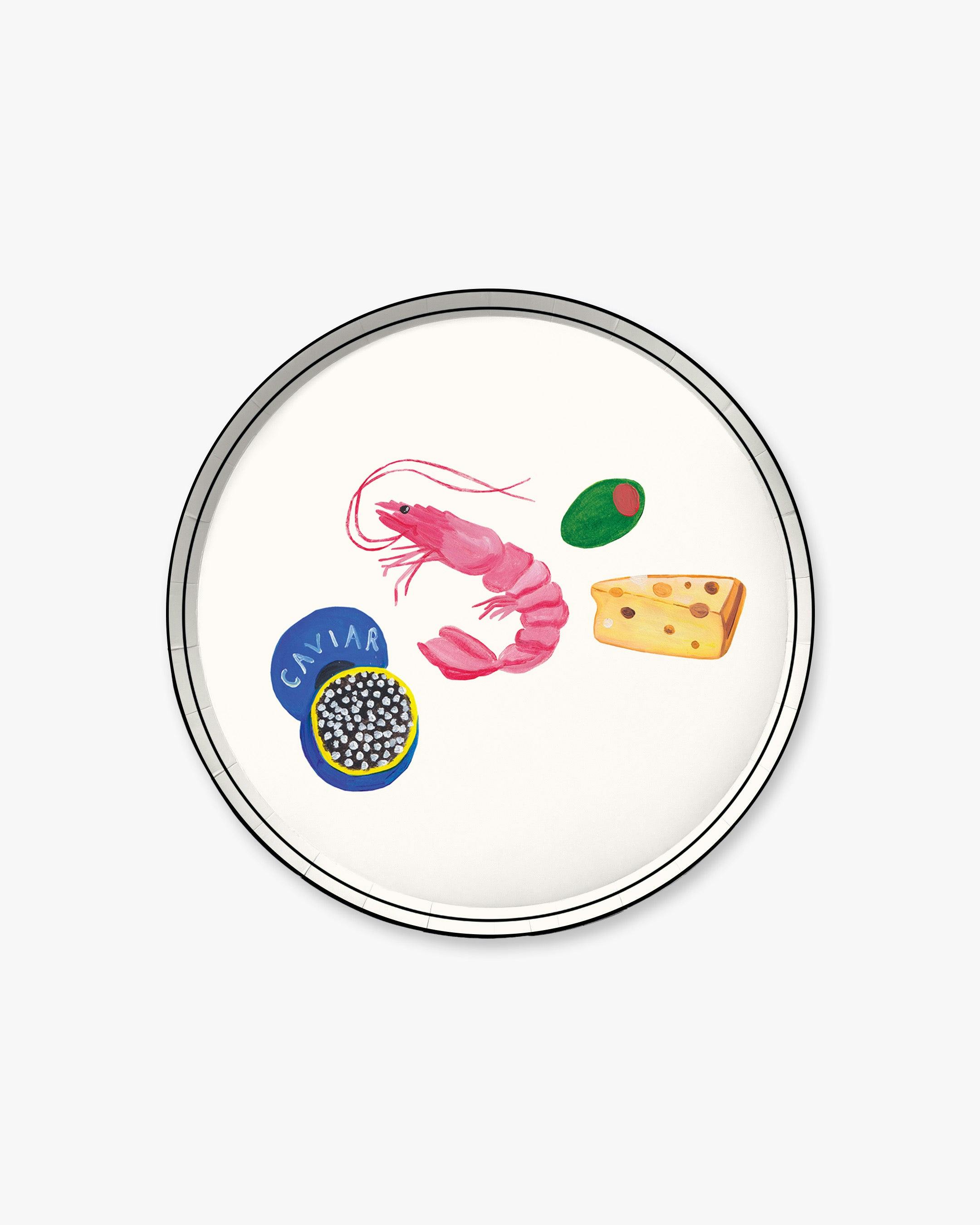 Girl Dinner Appetizer Plate Set - Multi