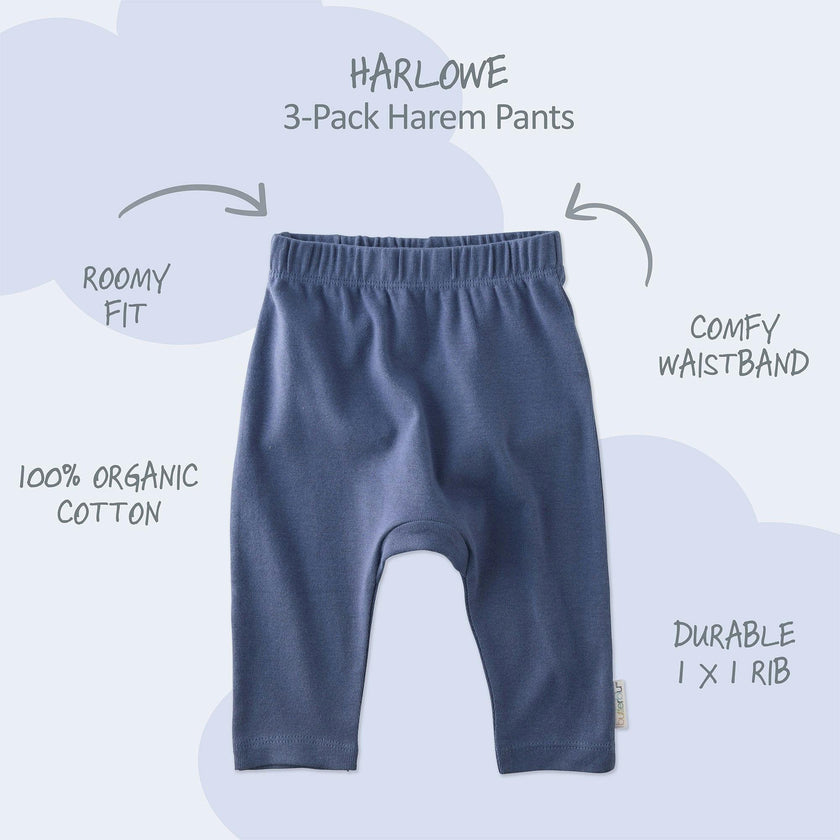 HARLOWE 3-Pack Harem Baby Pants