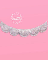 Shimmer Scallop Fringe - scalloped banner