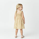 Organic Smocked Sundress - Yellow Blossom
