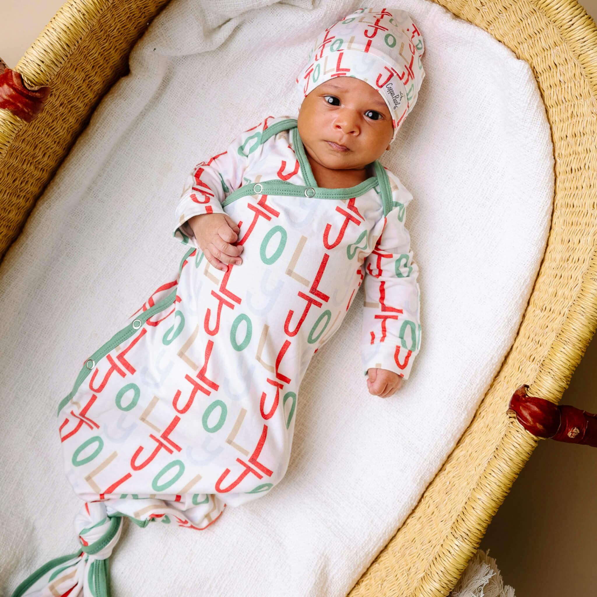Newborn Knotted Gown - Jolly