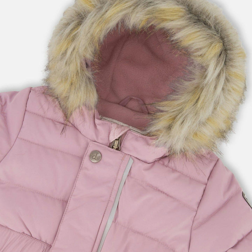 One Piece Baby Snowsuit Orchid