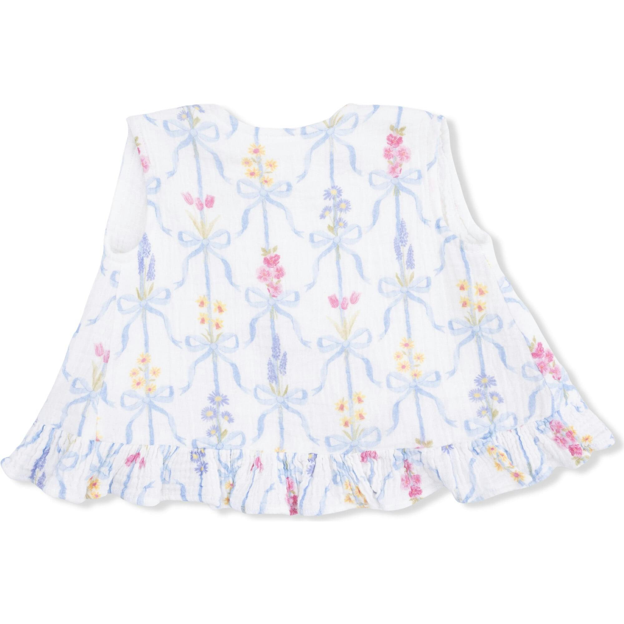 Ribbon Bouquets - Ruffle Back Top and Bloomer