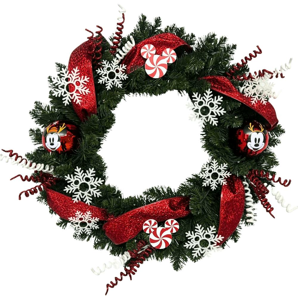 Disney® Mickey Mouse and Minnie Mouse Christmas Wreath Pre-Lit