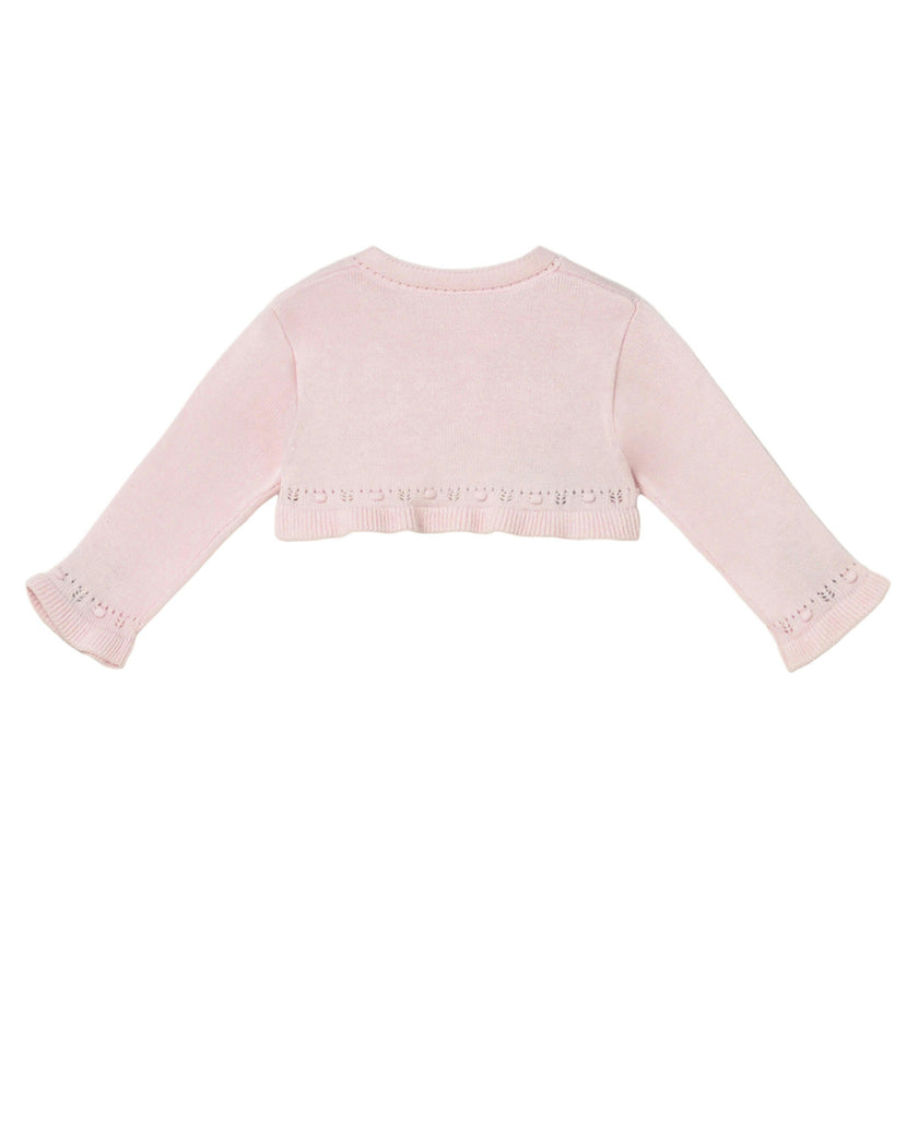 Light Pink Knitted Baby Cardigan