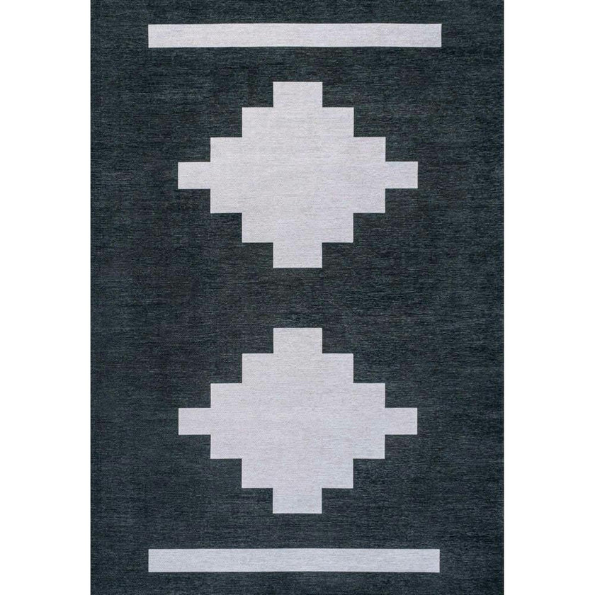 Adriel Geometric Tribal Medallion Machine-washable Area Rug