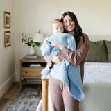 WAFFLE KNIT RECEIVING BLANKETS