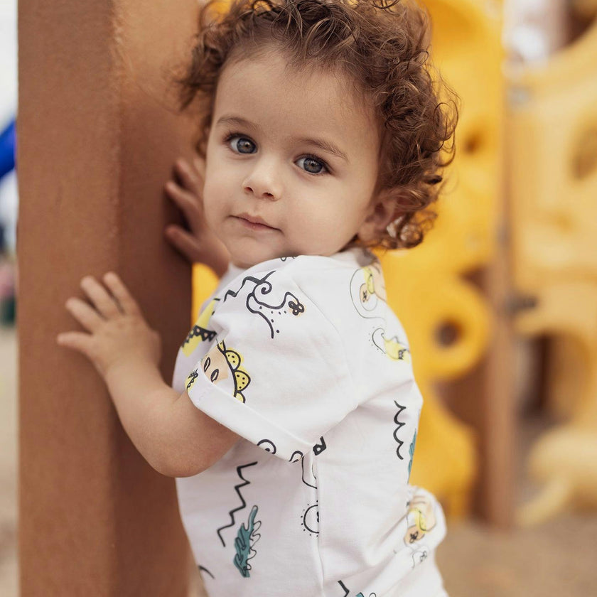 Coloring Book Print Tee & Short Set