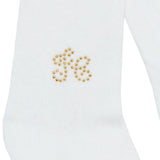 TARTINE ET CHOCOLAT Embellished Baby Tights - Nacre