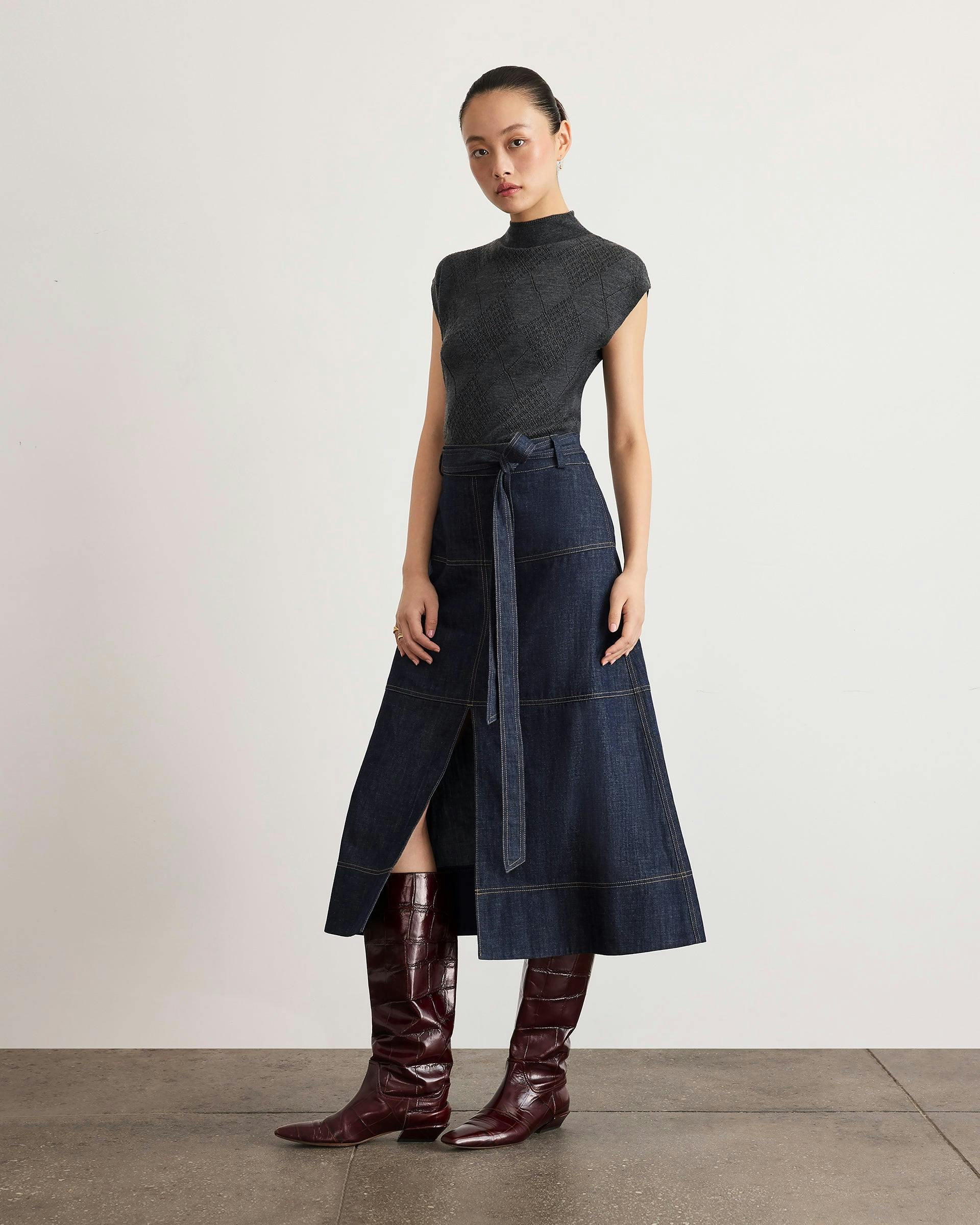Hudley Denim Skirt