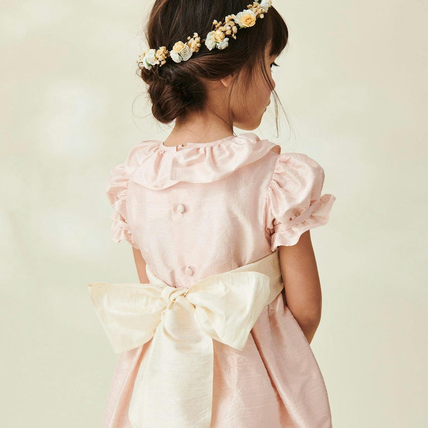 Dusty Pink Azalea Ceremony Girl Silk Dress