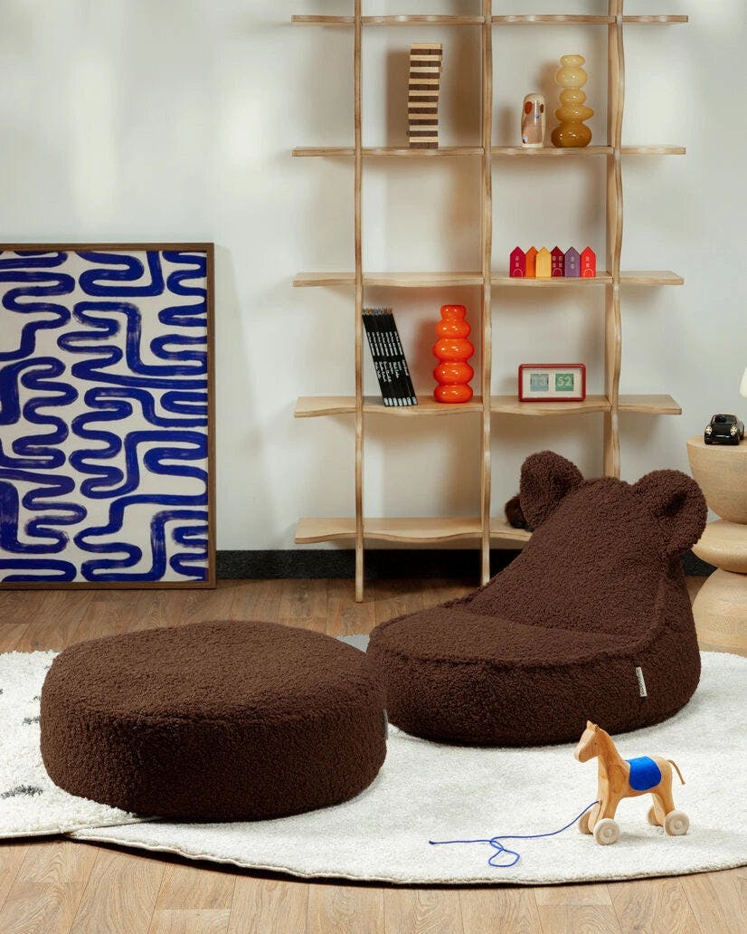 Warm Hazel Bear Beanbag