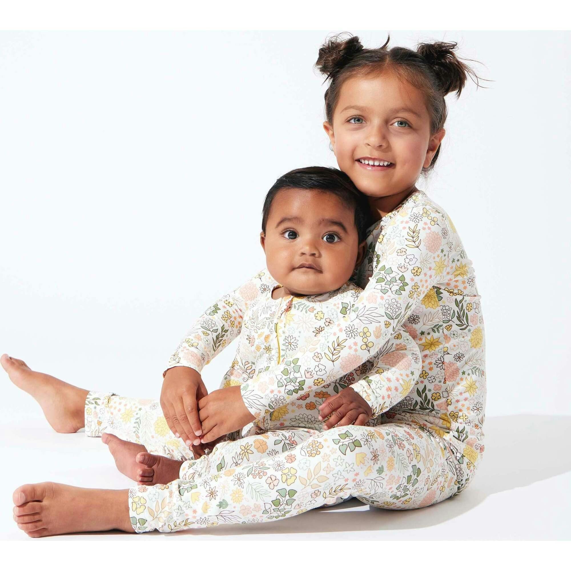 Fall Floral Bamboo Convertible Footie
