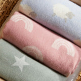 Super Soft Merino Baby Blanket - Duck Egg
