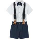 Infant Short Sleeve Suspender Set