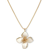 Large Iris Blossom Pendant Neckalce