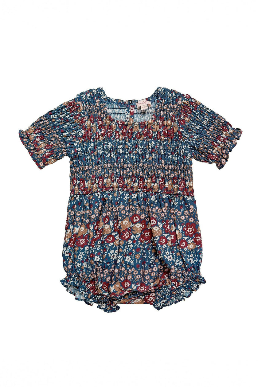 Baby Parker Romper in Dusk Floral Medley