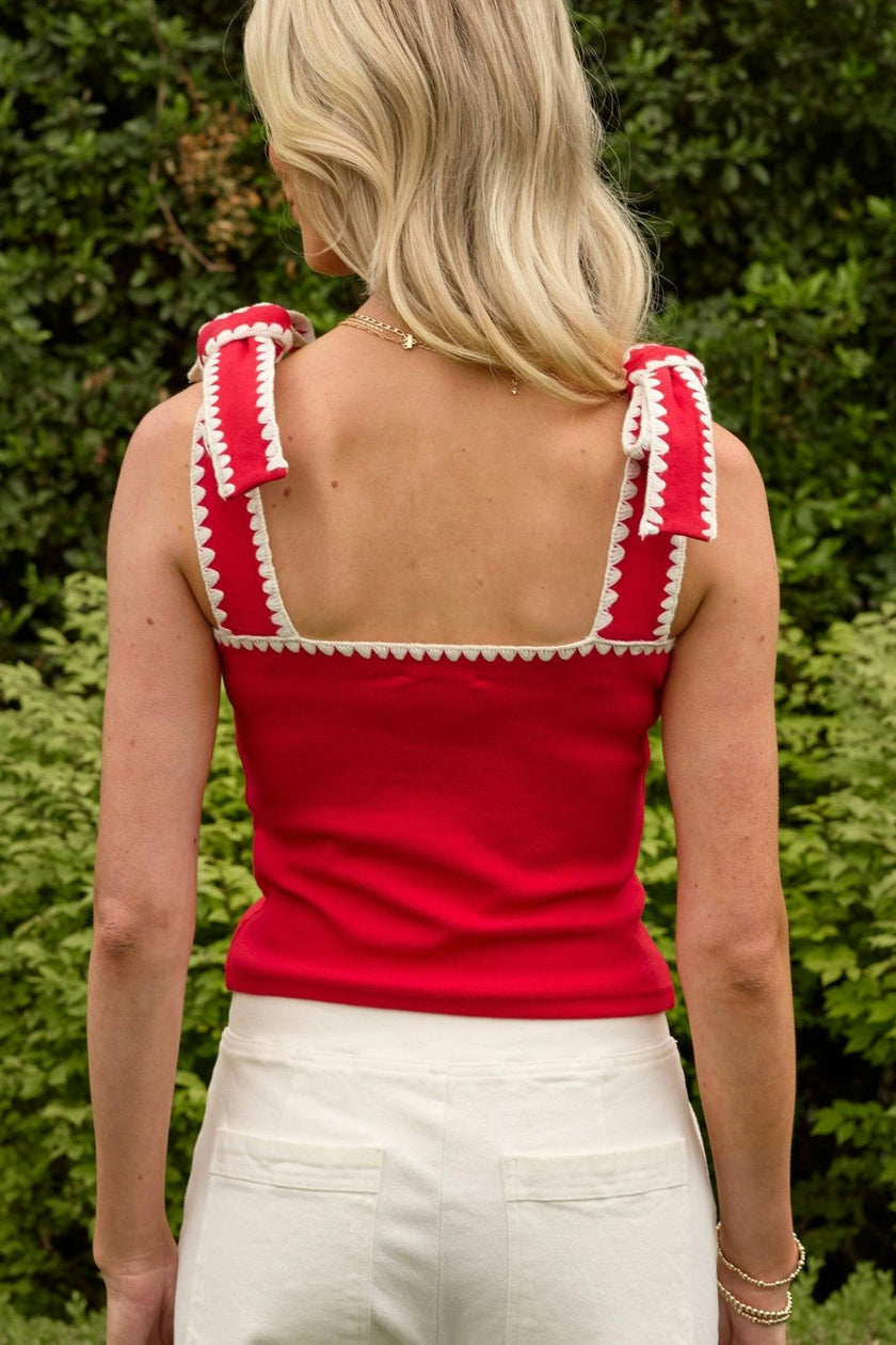 Sammi Top in Firework Red