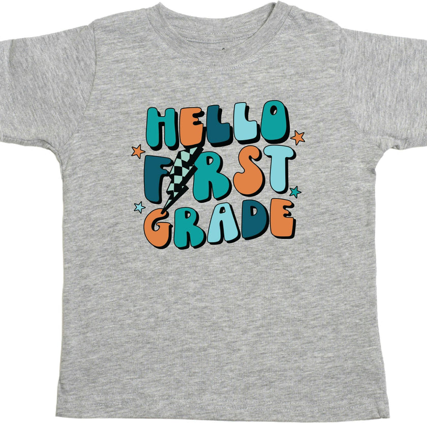 Hello First Grade Short Sleeve T-Shirt