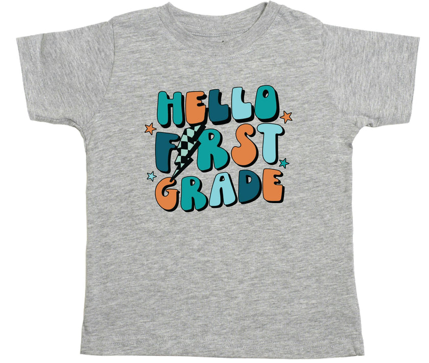 Hello First Grade Short Sleeve T-Shirt
