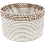 Kilo Hand Braided Thick Cord Contrast Border Basket