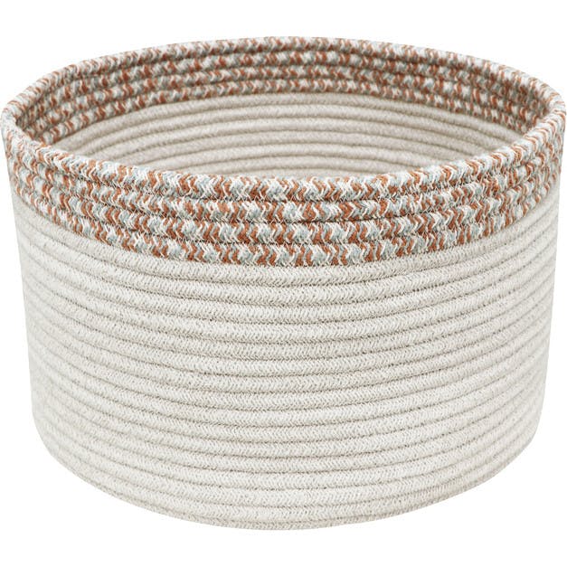 Kilo Hand Braided Thick Cord Contrast Border Basket