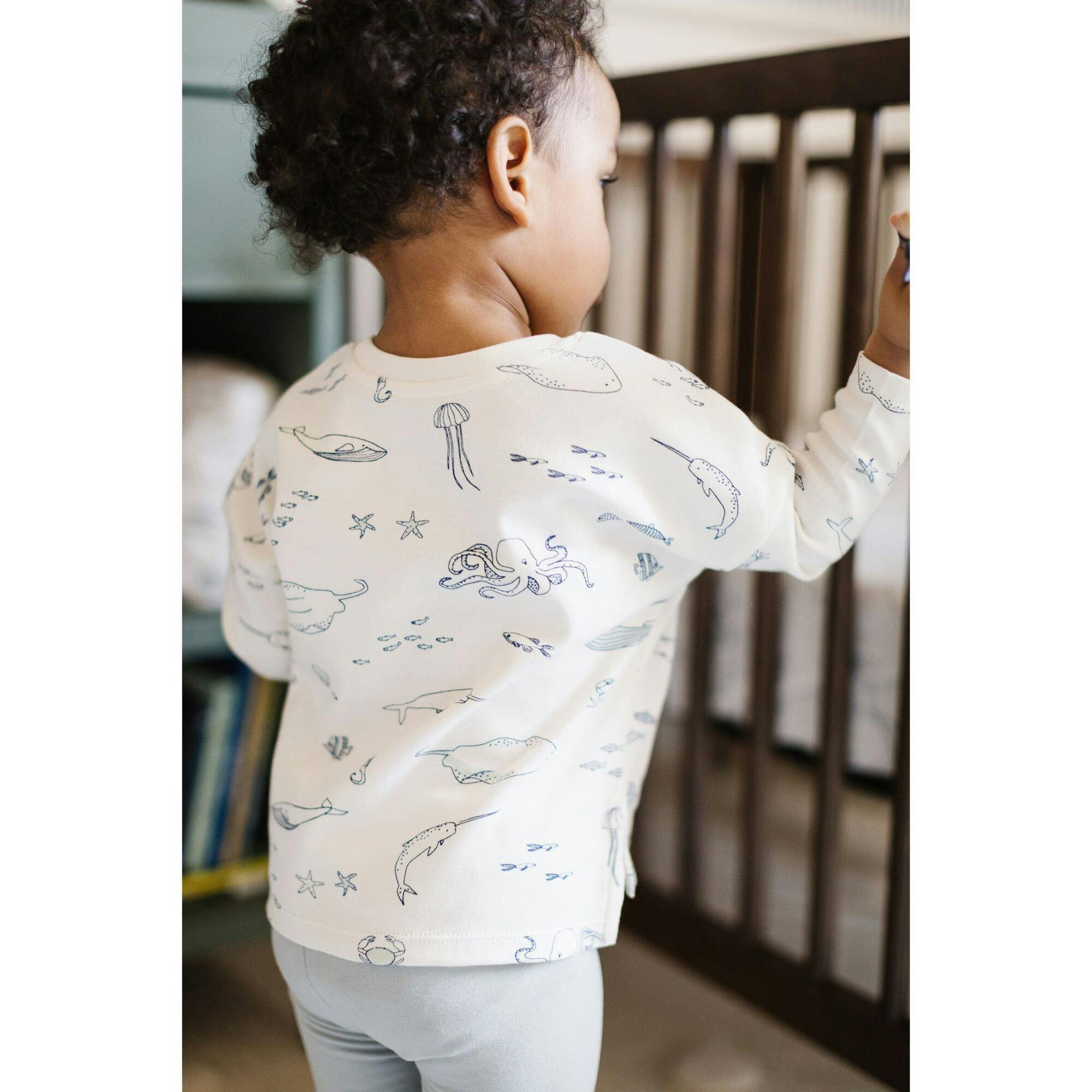 Dropped Shoulder Long Sleeve Top