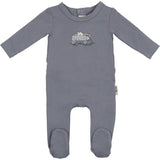 Teddy Wagon Footie and Beanie Set