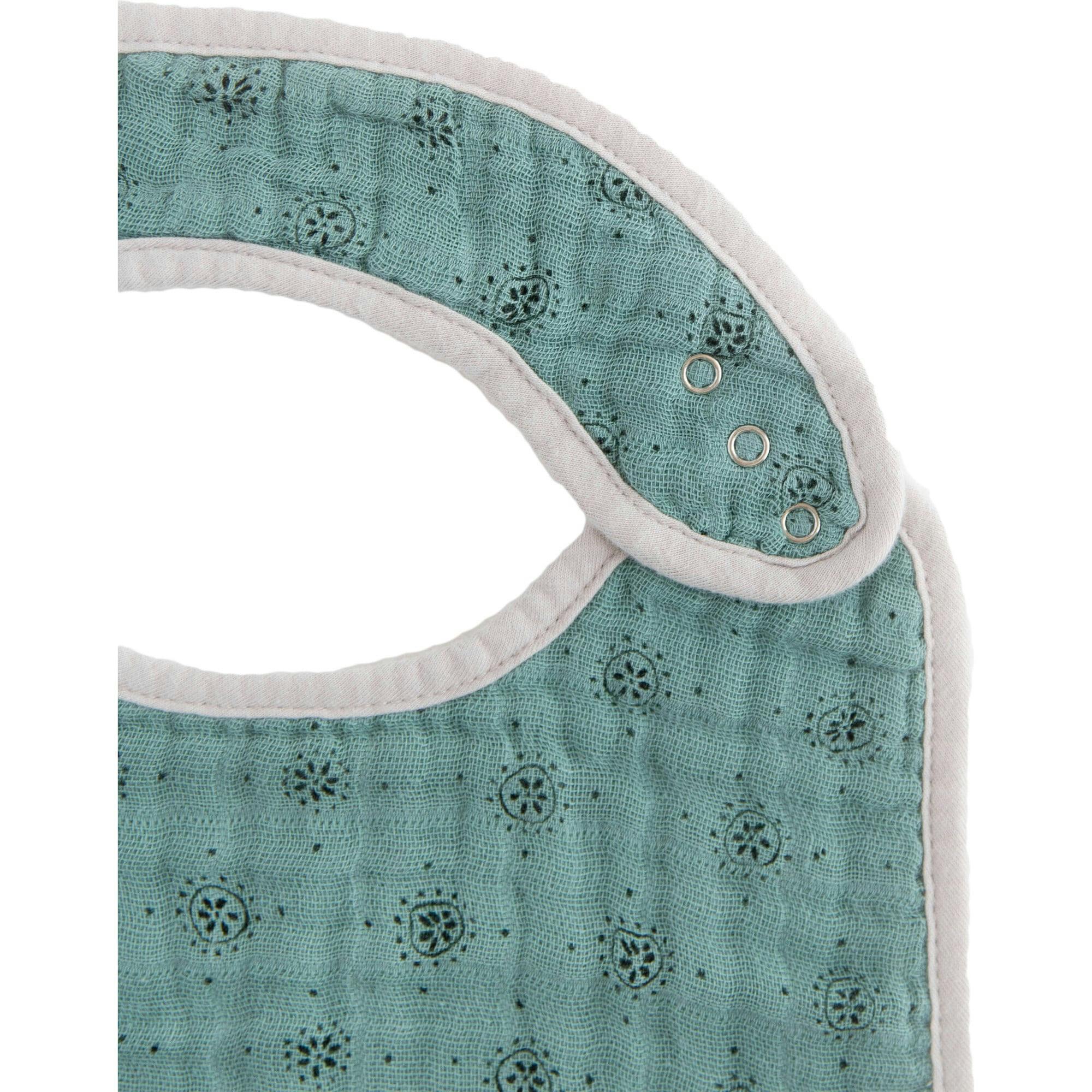 Cotton Muslin Classic Bib 3 Pack - Vintage Floral