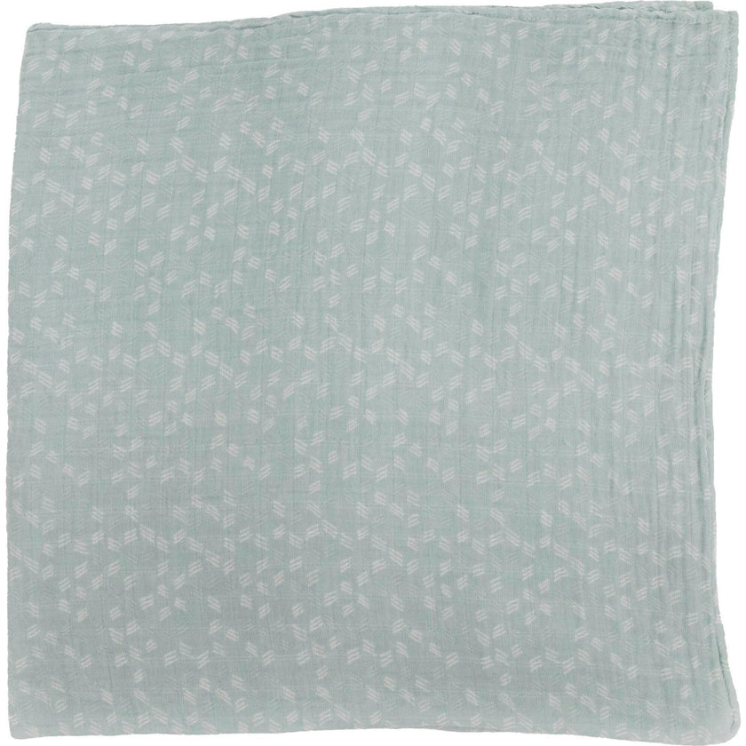 Cotton Muslin Swaddle Blanket - Misty Field